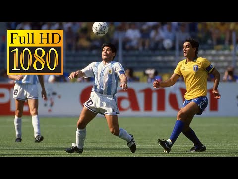 Brazil Argentina World Cup 1990 Highlights FHD 60 Fps 