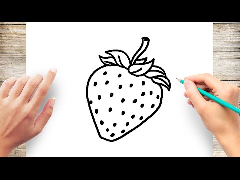 How To Draw Strawberry Easy 