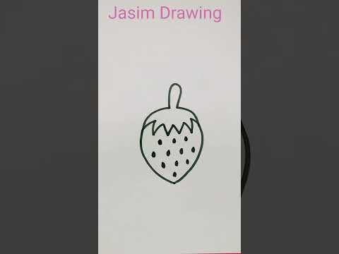 W Strawberry Drawing Shorts Strawberry Drawing 