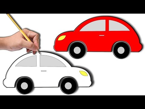 تعلم طريقة رسم سيارة 