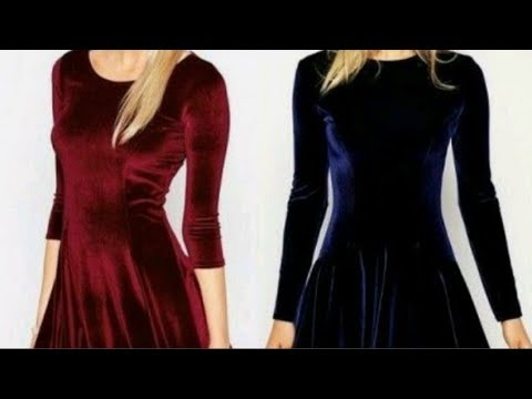 Robe à Découpes Princesse Et à Panneaux قصة الاميرة على فستان قطيفة 