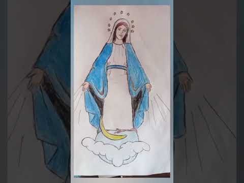 Mother Mary Drawing 