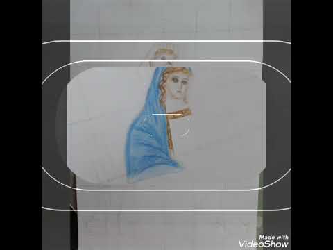 مريم العذراء رسم الشهر المريمي 