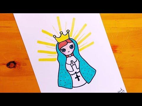 رسم مريم العذراء رسم السيدة العذراء ماما 1 