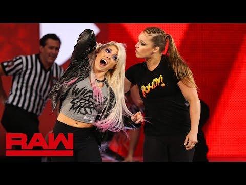 Ronda Rousey Violates Suspension To Brutalize Alexa Bliss Raw July 16 2018 