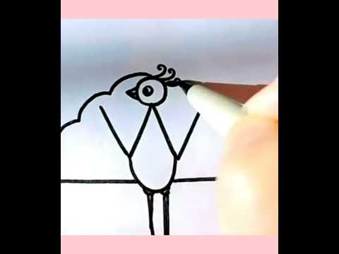 تعليم الرسم بسهوله رسم طاووس بالحروف Teaching Drawing Easily Drawing A Peacock With Letters 