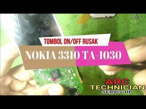 مفتاح الطاقة لا يعمل كيفية إصلاحه NOKIA 3310 TA 1030 