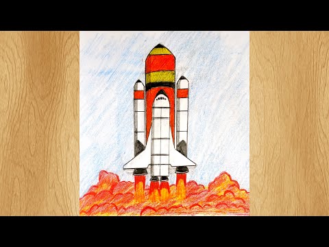 Draw A Rocket I Rocket Launch Drawing Tutorial 