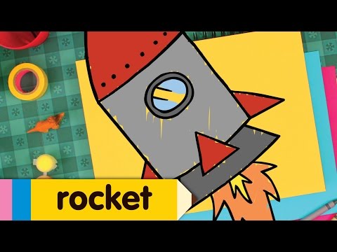 How To Draw A Rocket Simple Drawing Lesson For Kids Step By Step 
