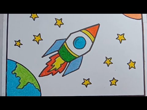 Rocket Drawing How To Draw Rocket Step By Step Easy Way To Draw By ART CRAFT 