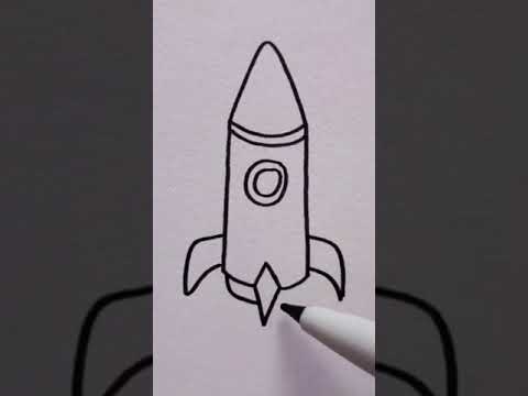 رسم صاروخ بطريقة سهلة وبسيطة Shorts 