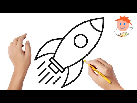 How To Draw A Rocket Easy Drawings 
