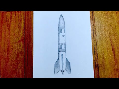 How To Draw A Rocket Very Easy For Beginners Rocket Easy Very Sketch Draw Session 