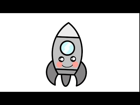 تعلم كيفية رسم صاروخ كيوت للأطفال 