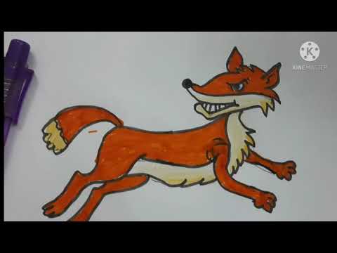 كيفيه رسم ثعلب سهل رسم ثعلب سهل How To Draw Fox رسم ثعلب ماكر بالالوان 