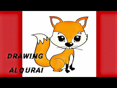 رسم ثعلب رسم ثعلب سهل كيفية رسم ثعلب بطريقة سهلة تعليم رسم ثعلب بالخطوات 