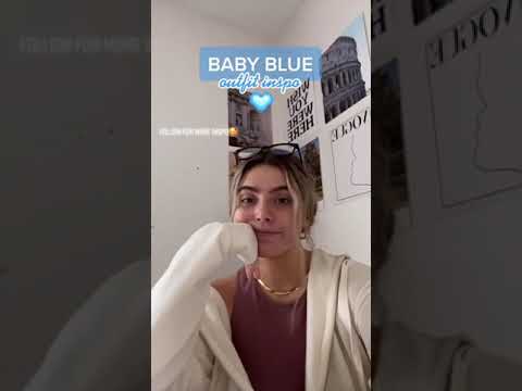 تنسيق ملابس بلون الأزرق Baby Blue Outfits Outfits Blue Dianafashionstyle 