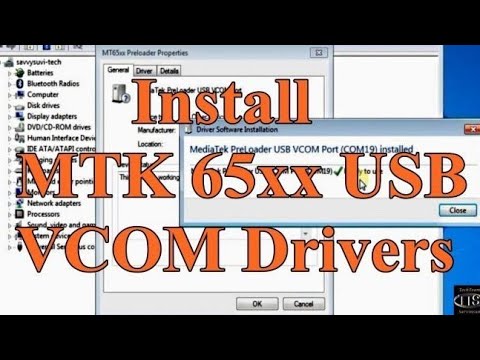 How To Install MTK VCOM Drivers On Windows 7 32bit 64bit Download Mtk Vcom Preloader Driver 