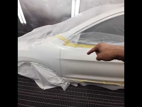 Car Repair Pearl طريقة دهان اللولي 3coat رقبة الحمامة الابيض البيرل Shorts 