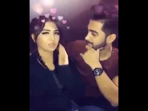 شاهد كيف يقبل الحبيب حبيبته وهي تدل على شعور جميل 