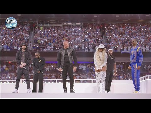 Concert Du Super Bowl 2022 Dr Dre Snoop Dogg 50 Cent Kendrick Lamar Mary J Blige Et Eminem 