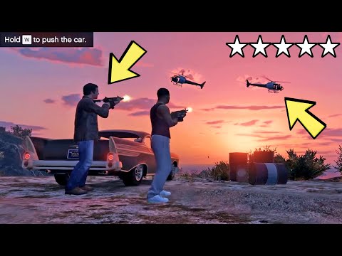 حدث أمر غريب بعد حصولك على خمس نجوم في المهمة الأخيرة GTA V Last Mission 