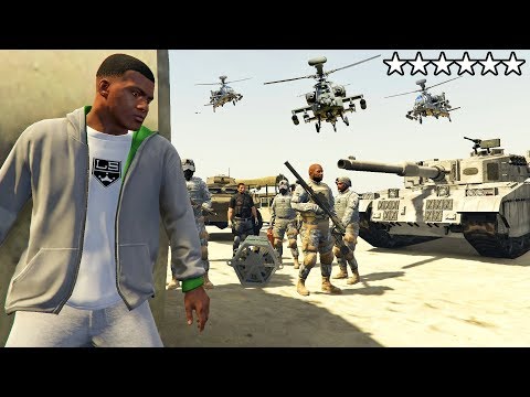 القنبلة النووية والنجوم الستة GTA 5 GTA V 6 Stars Army 