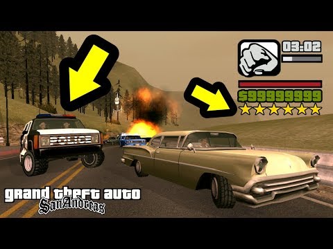 تحدي الهروب من 6 نجوم شرطة في لعبة GTA San Andreas GTA Sa 6 Stars Wanted Level 