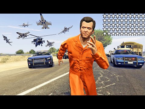 50 نجمة لا تصدق في GTA V 50 Star Wanted Level 