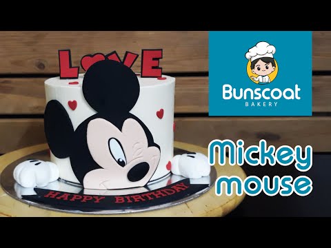 Mickey Mouse Fondant Tutorial Cake 