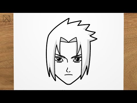 How To Draw SASUKE Naruto Shippuden Step By Step EASY 