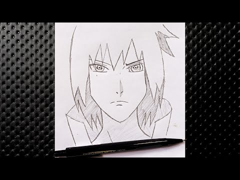 رسم انمي كيفية رسم ساسكي اوتشيها خطوة بخطوة Anime Drawing How To Draw Sasuke Uchiha Step By S 