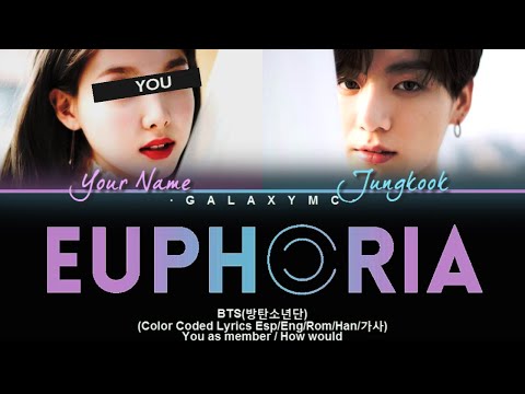 BTS BTS EUPHORIA Color Coded Lyrics Esp Eng Rom Han Lyrics 2 أعضاء Ver GALAXY MC 