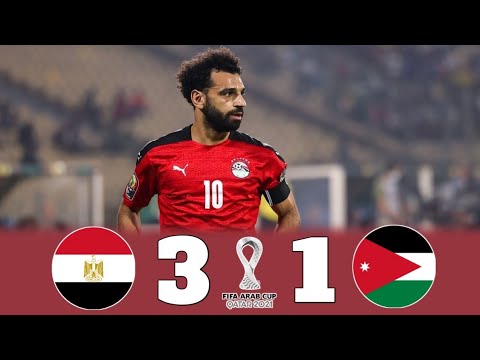 مباراة مجنونة مصر والاردن 3 1 كاس العرب 2021 وجنون حفيظ الدراجي 4K 