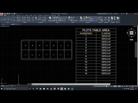 برنامج AutoCAD Lisp يحسب مساحة جدول قطعة الأرض ويصدرها إلى Excel 