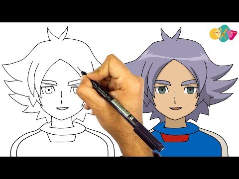 رسم جهاد من انمي ابطال الكرة باسهل طريقة خطوة بخطوة للمبتدئين 