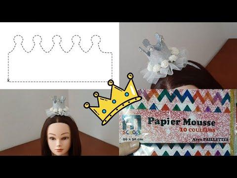 طريقة صنع تاج بالفوم للأطفال تاج من ورق الفوم How To Make A Paper Mousse 