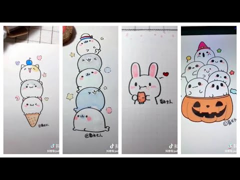 رسم رسومات لطيفة على تيك توك Cute Drawing On Tik Tok 