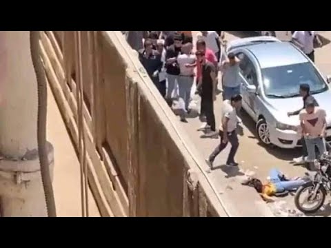شاب يذبح فتاه امام بوابة توشكي جامعة المنصورة 