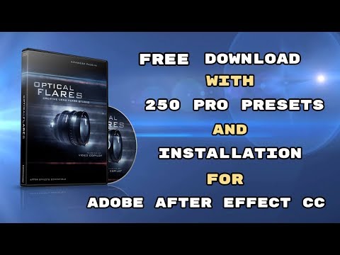 Optical Flares For After Effects CC With 250 Pro Presets Free Download And Installation 
