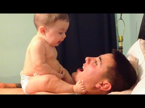 Funniest Moments Of Baby And Daddy Cute Baby Videos 