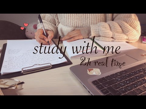 2Hour Study With Me 10 Min Break Calm Music ادرس معي لمدة ساعتين مع موسيقى هادئة 