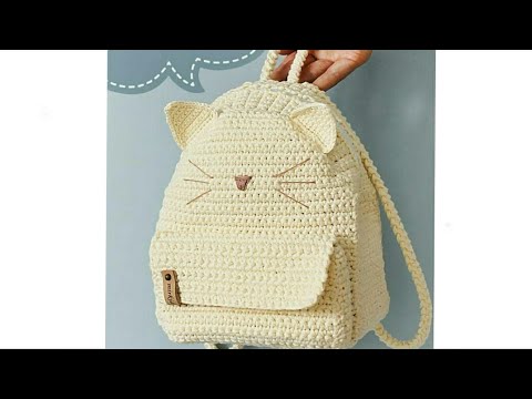 كروشيه شنطة ظهر سهله جدا للمبتدئين Crochet Bag 