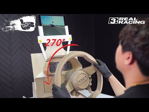 Amazing Audi R8 Gaming Steering Wheel From Cardboard 