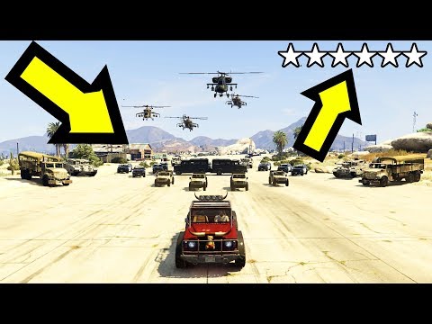 أخيرا يمكن الحصول على 6 نجمات في لعبة جي تي أي 5 هذا لا يصدق GTA V 6 Stars 