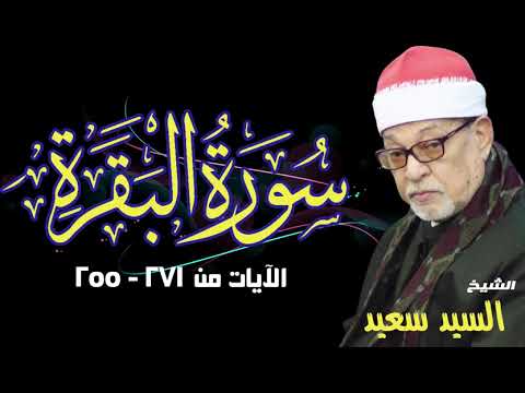 الشيخ السيد سعيد وما تيسر من سورة البقره 