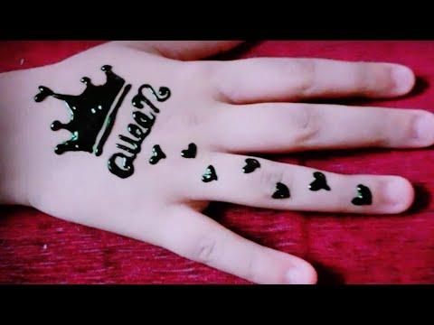 اجمل رسمه حنه Queen طريقه رسم تاج بالحنه How To Write A Queen With Henna 