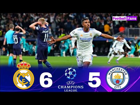 ريال مدريد Vs مانشستر سيتي 6 5 حفيظ دراجي عصام الشوالي نصف نهائي دوري أبطال أوربا 2022 