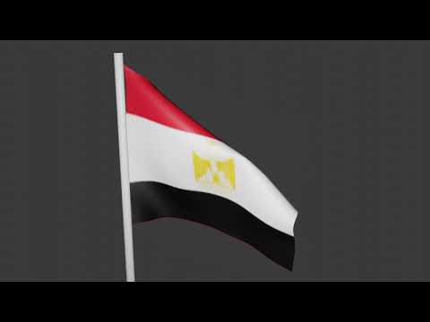 علم مصر جرافيك Blender وصوت بروجي جيش المصري 