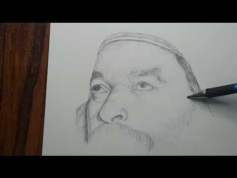 رسم وتمجيد البابا كيرلس Drawing Of Pope Kyrollos 